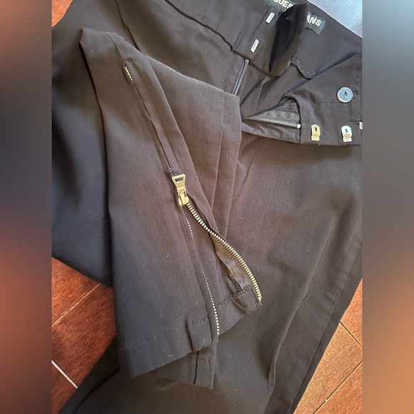 Guess stretch ankle crop pants zipper details size 30 - Picture 7 of 7